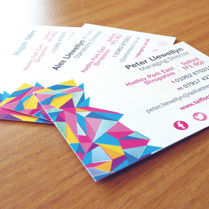 business cards telford reprographics ltd