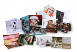 selection of personalised company christmas cards