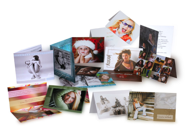 selection of personalised company christmas cards