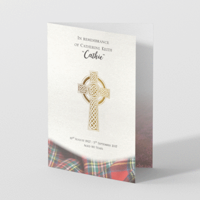 A5 Funeral Order of Service