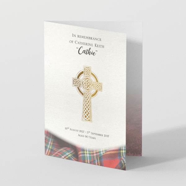 A5 Funeral Order of Service
